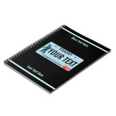 アイダホサスカッチ免許プレート ノートブック (左側)