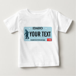 アイダホサスカッチ免許プレート ベビーTシャツ