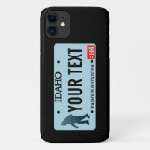 アイダホサスカッチ免許プレート Case-Mate iPhoneケース (裏面)