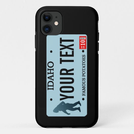 アイダホサスカッチ免許プレート Case-Mate iPhoneケース (裏面)