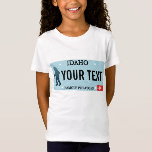 アイダホサスカッチ免許プレート Tシャツ