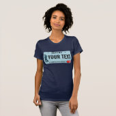 アイダホサスカッチ免許プレート Tシャツ (正面フル)