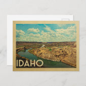 アイダホスネークリバーキャニオンヴィンテージトラベル ポストカード (正面/裏面)