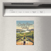 アイダホスネーク川渓谷ハガキのブドウ園 マグネット (インサイチュ (食洗機))