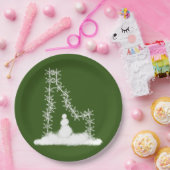 アイダホスノーフレーク紙プレート ペーパープレート (パーティー)