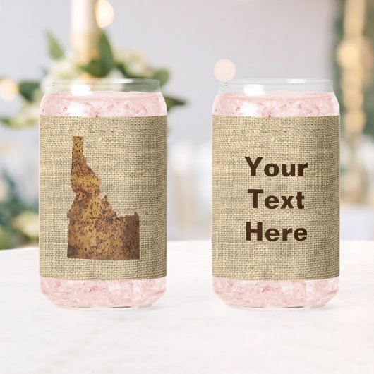 アイダホスパッドの地図 ガラス缶 (インサイチュ (ウェディング))