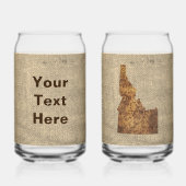 アイダホスパッドの地図 ガラス缶 (裏面)