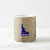 アイダホスパッドの地図 コーヒーマグカップ (中央)