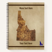 アイダホスパッドの地図 ノートブック (正面)