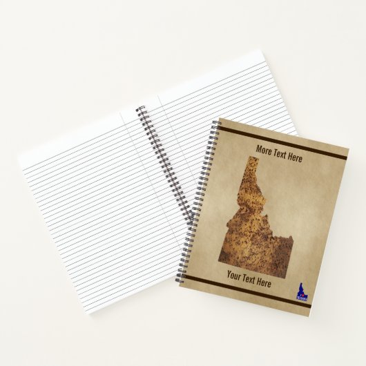 アイダホスパッドの地図 ノートブック (内部)