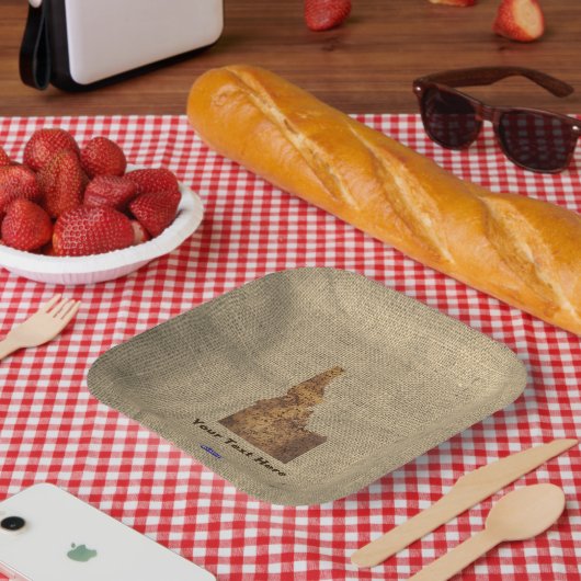 アイダホスパッドの地図 ペーパープレート (ピクニック)