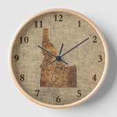 アイダホスパッドの地図 壁時計 (正面)