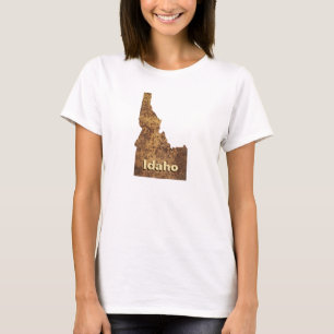 アイダホスパッドの地図 Tシャツ
