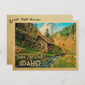 アイダホデイトキャビン素朴ミルウッズを保存 案内ポストカード (正面/裏面)
