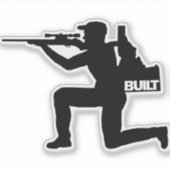 アイダホハンタービニルデカール シール (正面)