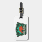 アイダホパンハンドルナショナルフォレストのキャンプ ラゲッジタグ (正面縦)