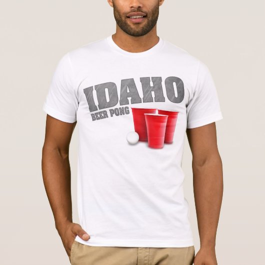 アイダホビールPongのTシャツ Tシャツ (正面)