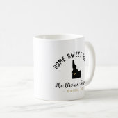 アイダホホームスイートホームファミリーモノグラムマグ コーヒーマグカップ (正面右)