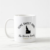 アイダホホームスイートホームファミリーモノグラムマグ コーヒーマグカップ (左)