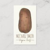 アイダホポテトベジタリアンビーガン農家ガーデンシェフ 名刺 (正面)