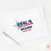 アイダホマイホーム州シール 長方形シール (封筒)