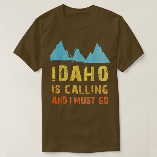 アイダホマウンテンズダイヤモンドピークジェム州旅行W Tシャツ (デザイン正面)