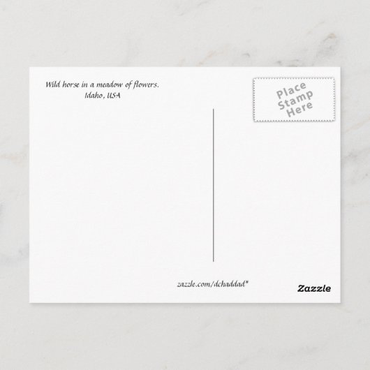 アイダホメドウ – はがき (裏面)