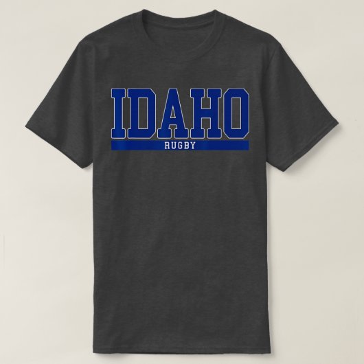 アイダホラグビー Tシャツ (デザイン正面)