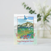 アイダホランチフーズからハッピーホリデー ポストカード (スタンド正面)