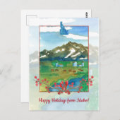 アイダホランチフーズからハッピーホリデー ポストカード (正面/裏面)