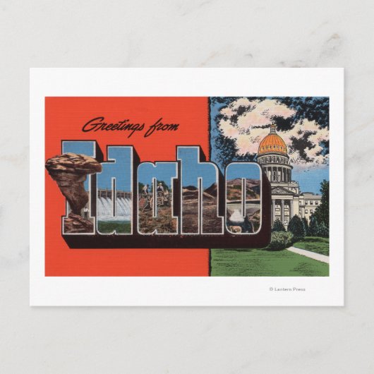 アイダホラージレターシーンアイダホ ポストカード (正面)