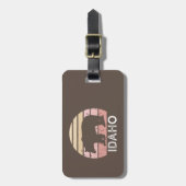 アイダホレトロベア ラゲッジタグ (正面縦)