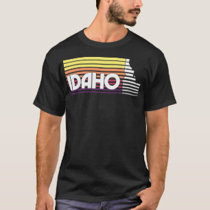 アイダホレトロヴィンテージクラシックスタイルIDグラフィックスウェット Tシャツ