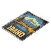 アイダホヴィンテージ旅行イラストレーション ノートブック (左側)