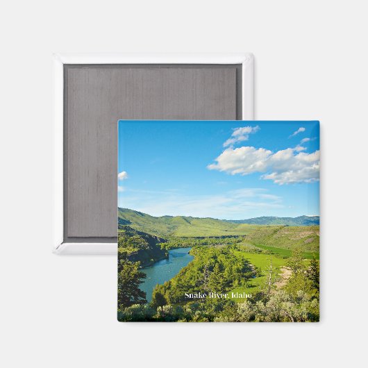 アイダホ中部のスネーク川 マグネット (正面/裏面)
