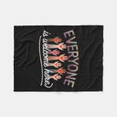 アイダホ先生引用文メンズウーメンズオールデイズウェルカム フリースブランケット (正面(横))