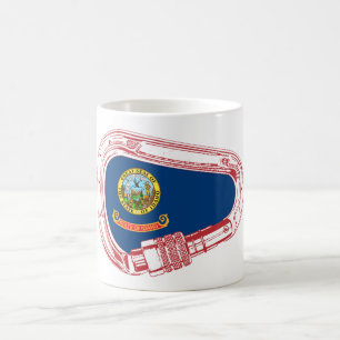アイダホ国旗登山カラビナー コーヒーマグカップ