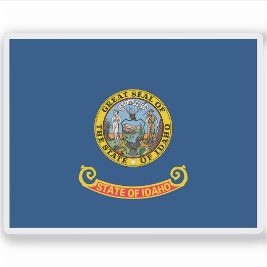 アイダホ国旗 シール (正面)