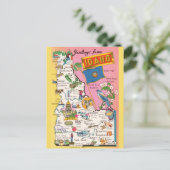 アイダホ地図の引越し案内はがき ポストカード (スタンド正面)