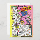 アイダホ地図の移動中のお知らせ (正面/裏面)