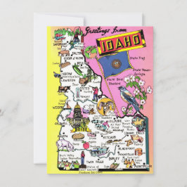 アイダホ地図の移動中のお知らせ