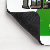 アイダホ地図、印章と写真文字 マウスパッド (コーナー)