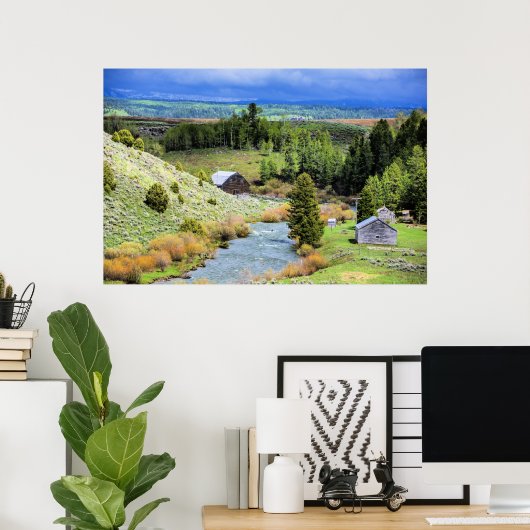 アイダホ地方 ポスター (ホームオフィス)