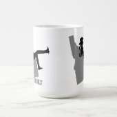 アイダホ女性のカーボーイコーヒーマグ コーヒーマグカップ (中央)