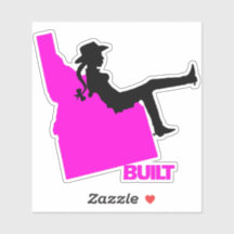 アイダホ女性のカーボーイビニルデカール