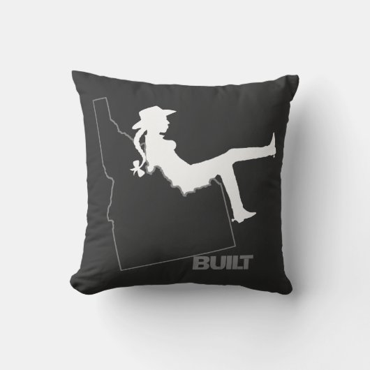 アイダホ女性のカーボーイ クッション (正面)