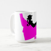 アイダホ女性のカーボーイ コーヒーマグカップ (正面左)