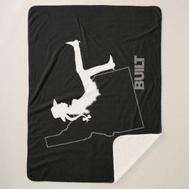 アイダホ女性のカーボーイ シェルパブランケット