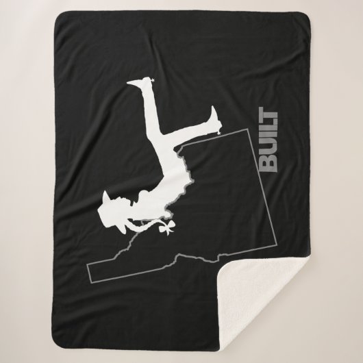 アイダホ女性のカーボーイ シェルパブランケット (正面)