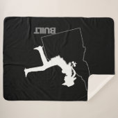 アイダホ女性のカーボーイ シェルパブランケット (正面(横))